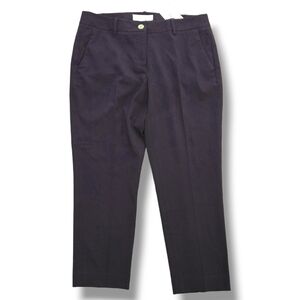 Michael by Michael Kors navy Flat Front Cropped Pants Sz6 Petite Career Business